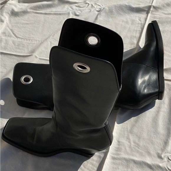 RICK OWENS Eyelet-Detail Men’s Boots size 42 - Picture 5 of 8